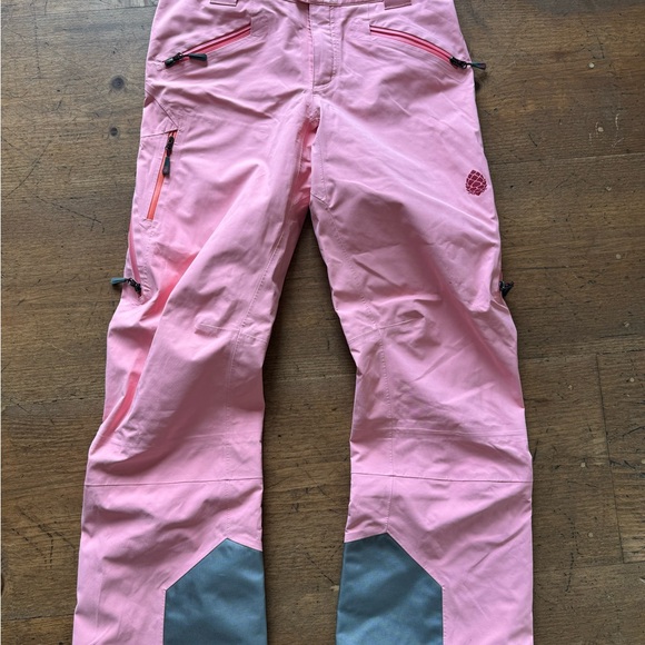 Stio Pants - Stio Pink Straight-Leg Snow Pants